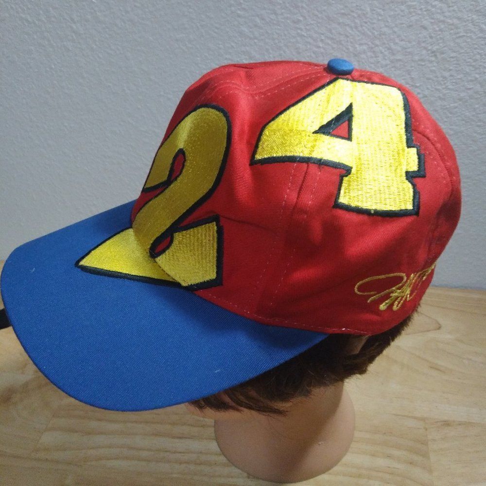 Vintage Jeff Gordon Dupont #24 Racing NASCAR Snap Back Hat